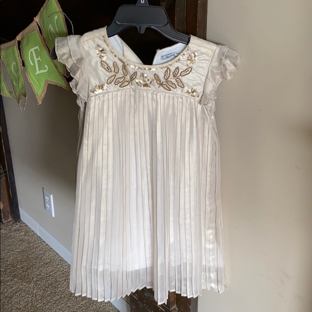 Shimmer gold dress